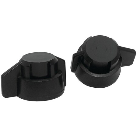 Green Leaf Winged Bayonet Cap, Closed, Black Y8253040 6PK