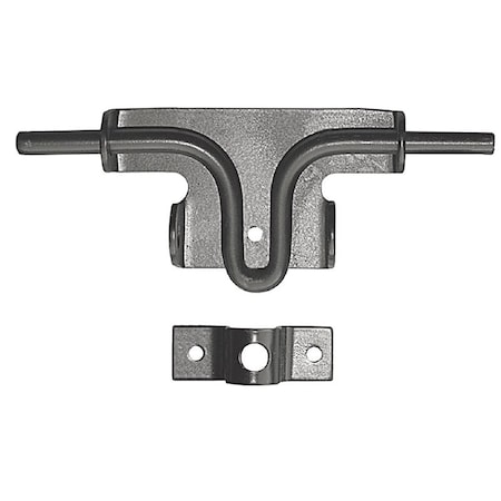 Nuvo Iron LATCH BOLT SLIDE STEEL BLK 8IN SBL/B