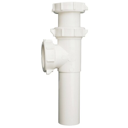 Plumb Pak Master End Outlet and Tailpiece, 1-1/2 in, Slip-Joint, Plastic, White PP20668
