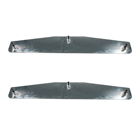 Mytee Products 4in x 24in Universal Chrome Mud Flap Weights w/ 3 Welded Studs for Semi Trucks, 2PK MUDFLAP-WT424-CHROMEx2