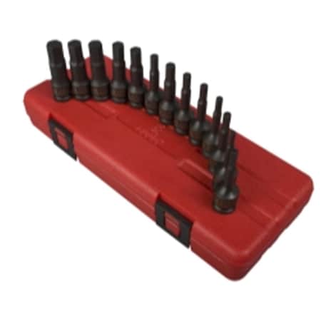 Cool Kitchen 38in. Drive SAE and Metric Impact Hex Driver Set - 13 Pieces CO326287