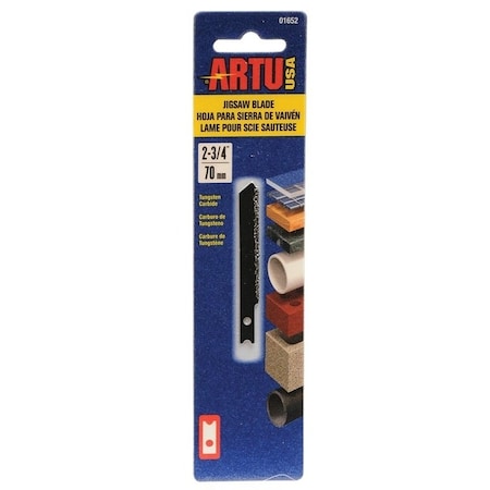 Artu ARTU 01652 Jigsaw Blade, Tungsten Carbide Cutting Edge, Tungsten Carbide 1652