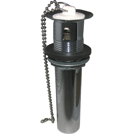 Westlake Pipe & Fittings 1-1/4'' Chrome-Plated Brass P.O. Plug 1-Piece Bathroom Sink Drain 3/1/4521