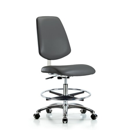 Blue Ridge Ergonomics Vinyl Clean Room Chair BR-CLR-VMBCH-MB-CR-CF-CC-8823