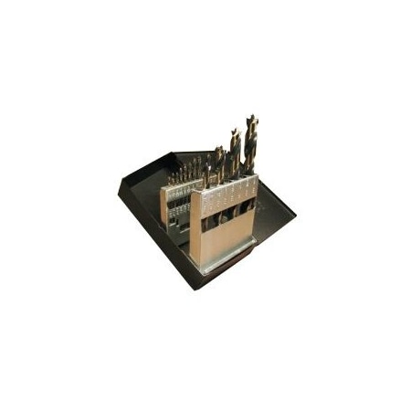 Norseman Drill & Tool Norseman 16AG BF14 Brad Point Drill Bit Set, 5/64in3/16in by 64ths + 7/32in, 1/4in1/2in by 16ths 42031