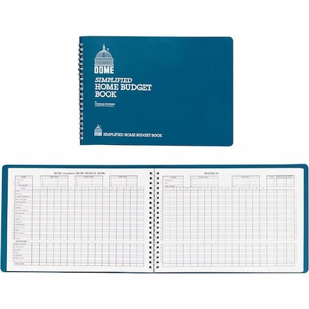 Dome Publishing Simplified Home Budget Book, White DOM840