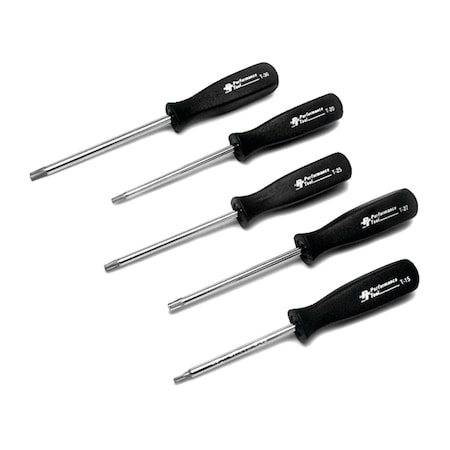 Performance Tool 5-Pc Star Bit Screwdriver Set W900S