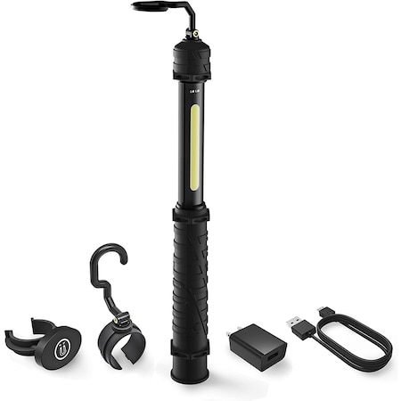 Neiko 1000 Lumens Cordless COB LED Work Light with Rechargeable 4400-mAh Li-ion Battery, Black 40339A