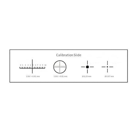 Amscope Stage Micrometer Calibration Slide w/ 4-Scales for Microscope MR400