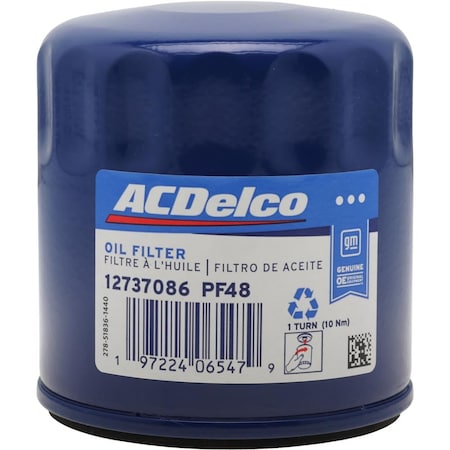 Acdelco FILTER ASM-OIL, Engine Oil Filter, PF48