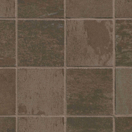 Ackland Vante Sorel 12 in. x 12 in. Copper Metal Look Matte Porcelain Mosaic Floor and Wall Tile, 8PK AKN-P-VASO2X2SQM-CA