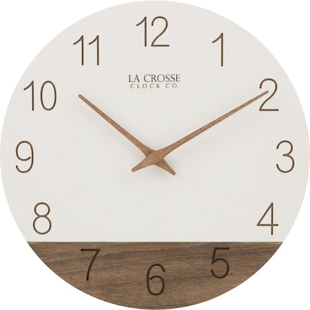 La Crosse Technology La Crosse Clock Co. 12'' Sierra Wood Wall Clock 404-3630B