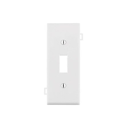 Leviton Switch Wallplate, Sectional, Gang 1, White PSC1-W