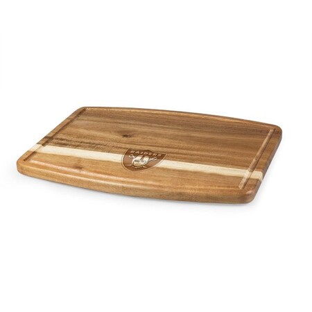 Picnic Time Family Of Brands NFL Las Vegas Raiders - Ovale Acacia Cutting Board 893-00-512-233-2