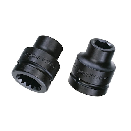 Genius Tools #5 Spline Drive 1 1/4in Impact Socket 567040