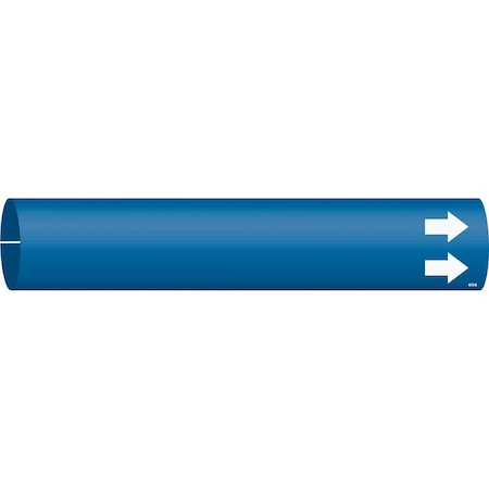Brady Blank Pipe Marker with Arrow, 0.875in H x 0.875in W, Fits Pipes 1.5in Dia. Thru 2.375in Dia. 4013-B