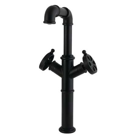 Kingston Brass Double-Handle Vessel Sink Faucet, Matte Black LS6600RX