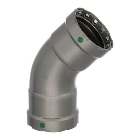 Viega MegaPress 45 elbow P1 2 P2 2 carbon steel zinc-nickel coating 25255