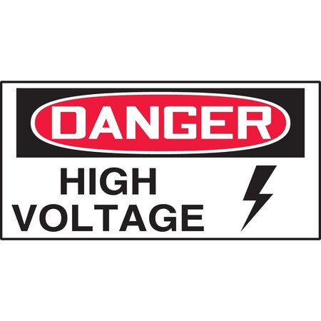 Accuform OSHA DANGER SAFETY LABEL HIGH LELC101VSP