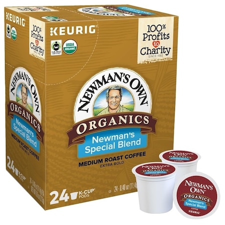 Keurig Green Mountain Newman's Own Coffee K-Cup Pod, Special Blend, Caffeine, Medium Roast, Box 5000351721
