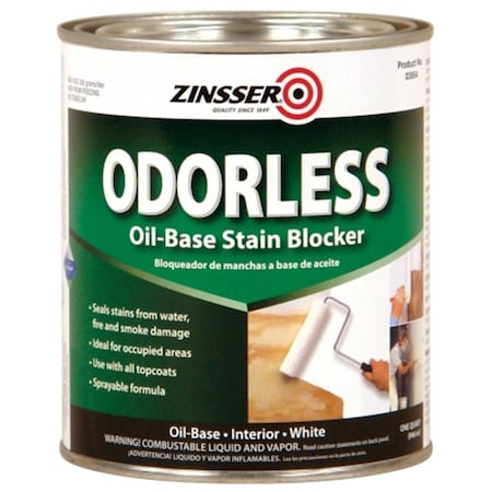 Zinsser Quart Bulls Eye Odorless Primer Sealer 3954 47719039549