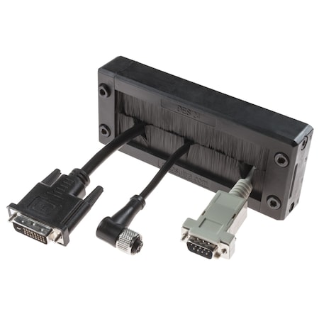 Detas DES ZZ 24 Splittable Frame w/ Brush, Cutout 108 x 39, Black 1731060224