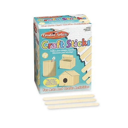 Charles Leonard Creative Artsâ„¢ Jumbo Craft Sticks, Natural, PK1000 66550