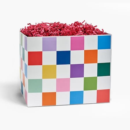 Nashville Wraps Color Block Basket Box, Large 10.25x6x7.5, 6PK CBLL
