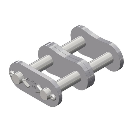 Senqcia Inspire Series SBR 80-2CL Double Strand Cottd Connecting Link, 80-2 chain, 1P, 2.54 OAW, .312 Pin S-80-2CL