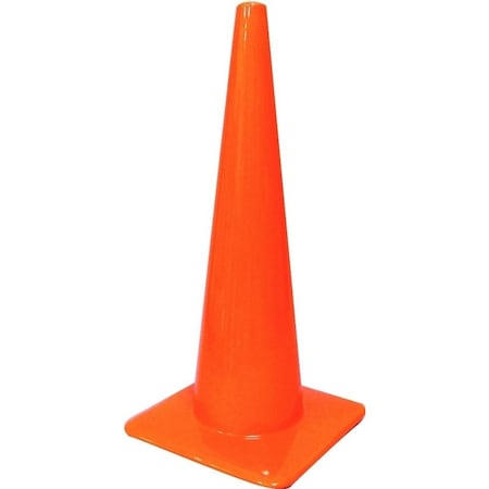 Hy-Ko Traffic Safety Cone, Vinyl, 28 in Height, Orange SC-28