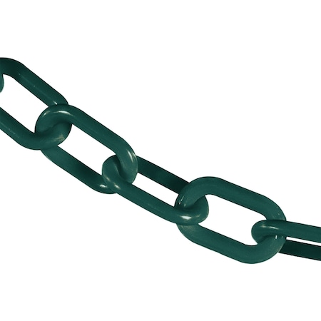 Mr. Chain 2" x 50' Evergreen Heavy Duty Plastic Safety Chain 51054-50