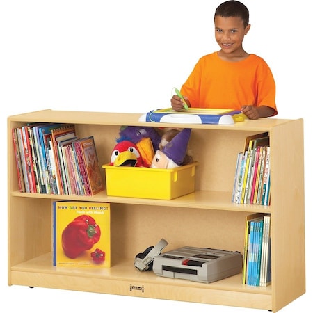Jonti-Craft Low Adjustable Mobile Straight-Shelf 0792JC