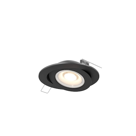 Dals Lighting Pivot 4-Inch Flat Recessed LED Gimbal Light FGM4-CC-BK