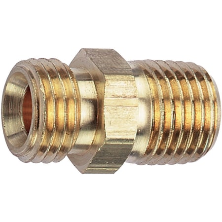 Tru-Flate 1/4'' MNPTx1/4'' MNPS Brass Ball End Adapter 21-595