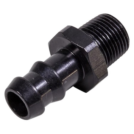 Fragola 484008-BL 0.5 Hose Barb x 0.375 MPT Adapter Fitting - Black FRG484008-BL