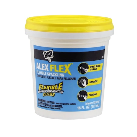 Alex Flex Spackling Flexible Spackling 16 FL OZ White 7079818742