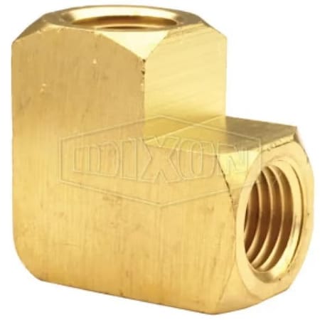 Dixon 90Deg Pipe Elbow, 1/2 in Nominal, FNPT End Style, Brass, Domestic 3020808C