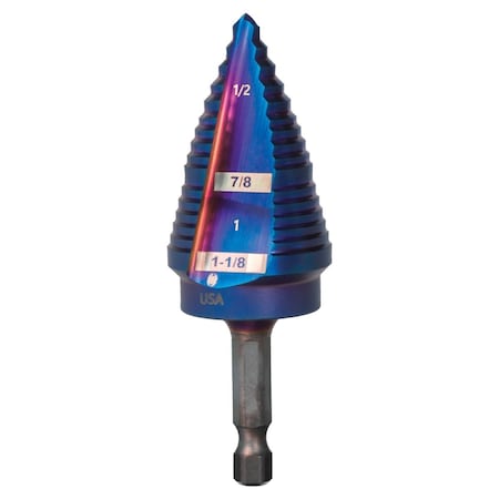Spyder Step Bit/Hex Shank 19023