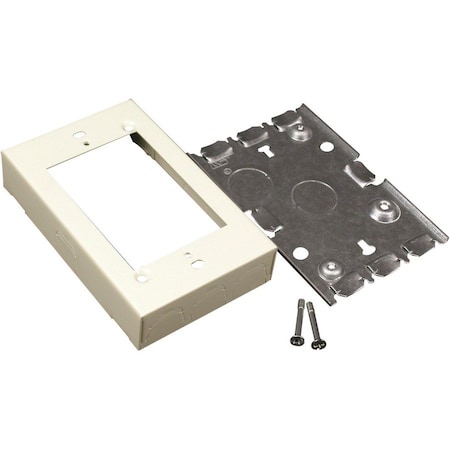 Legrand Shallow Switch and Receptacle Box, 500, 700 Series, 2 Channel, 2.87 in W, 0.937 in H, 4.62 in L V5748S