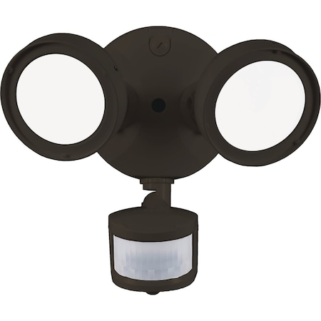 Halo Lumen Selectable Bronze Motion Activated LED Floodlight Fixture TGS2S402MRRB