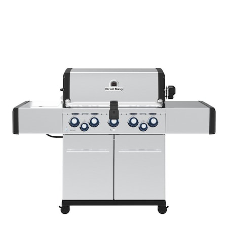 Broil King Regal S 590 Pro Series Gas Grill, 55,000 Btu, Liquid Propane, 5-Burner, Side Shelf Included: Yes 958944