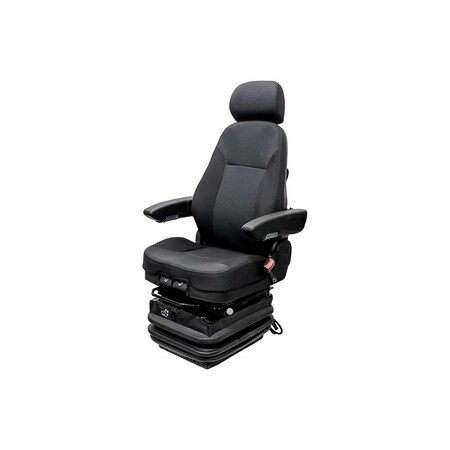 Uni Pro 603 Air Suspension Seat | 12-Volt | Black Fabric 8764