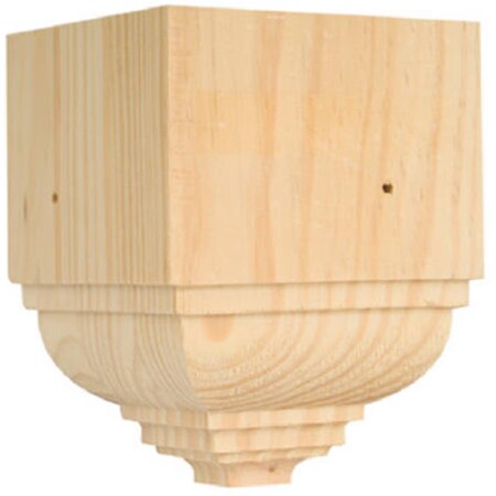Vortex OCTB-52 6.75 L x 6.5 W x 6.5 D in. Outside Crown Trim Pine Block Moulding VO580462