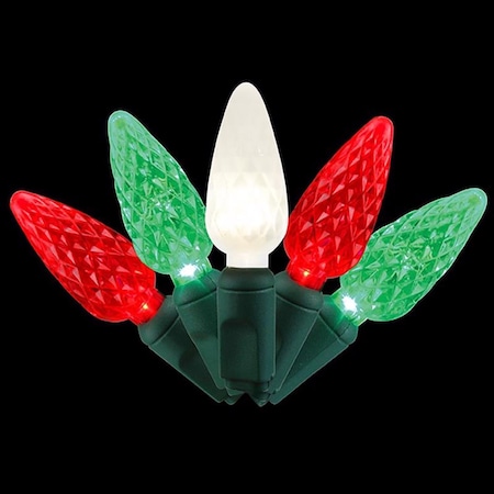 Celebrations LED Red/Green/Pure White 5 ct Replacement Christmas Light Bulbs 04-07008A