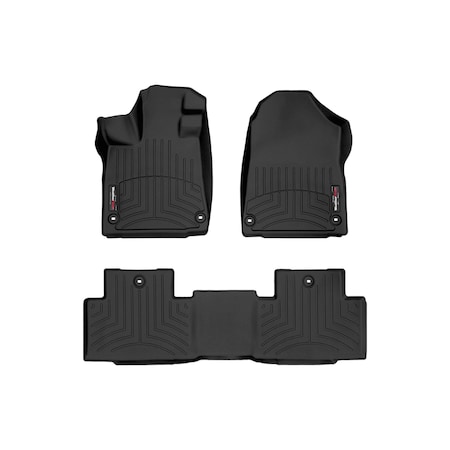 Weathertech Black, Front and Rear Floorliners 441669-1-2