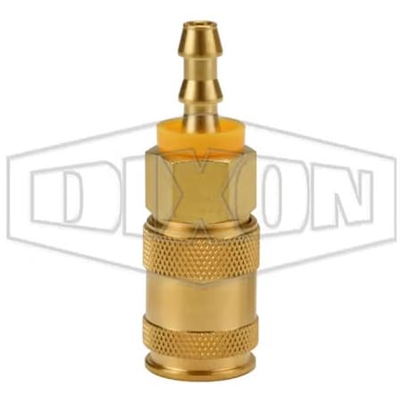 Dixon U Series Quick Disconnect Pneumatic Push-On Coupler, 3/8 in Nominal, Quick Disconnect Coupler x Push 2UB3-B