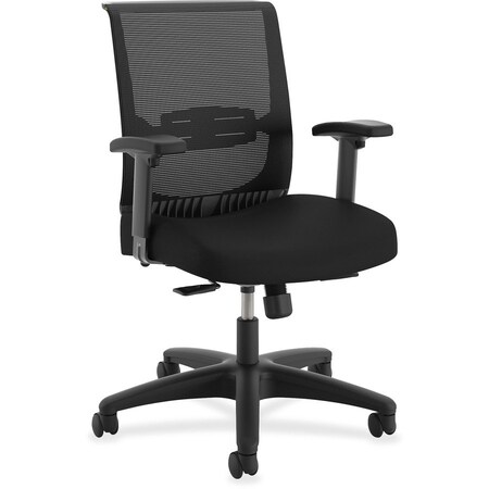 The Hon The HON HONCMY1AACCF10 Mid Back Task Chair with Synchro-Tilt Seat Slide; Black HONCMY1AACCF10
