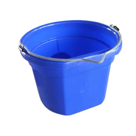 Fancy Feline MR8QP-FSB-BLUE 8 Quart Blue Flat Bucket FA799179
