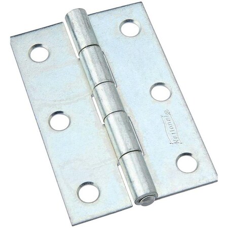 National Hardware 3 in. Plated NonRemovable Pin Hinge, Zinc 7175482