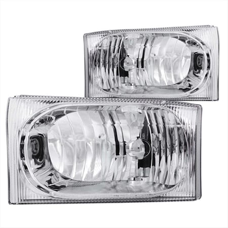 Strike3 111023 Ford Excursion Superduty Headlights, Clear ST359886